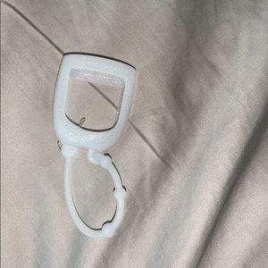 Glittery hand sanitizer holder